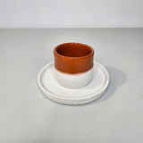 NeoTerra – Coffee Cup &amp; Saucer Earth/White