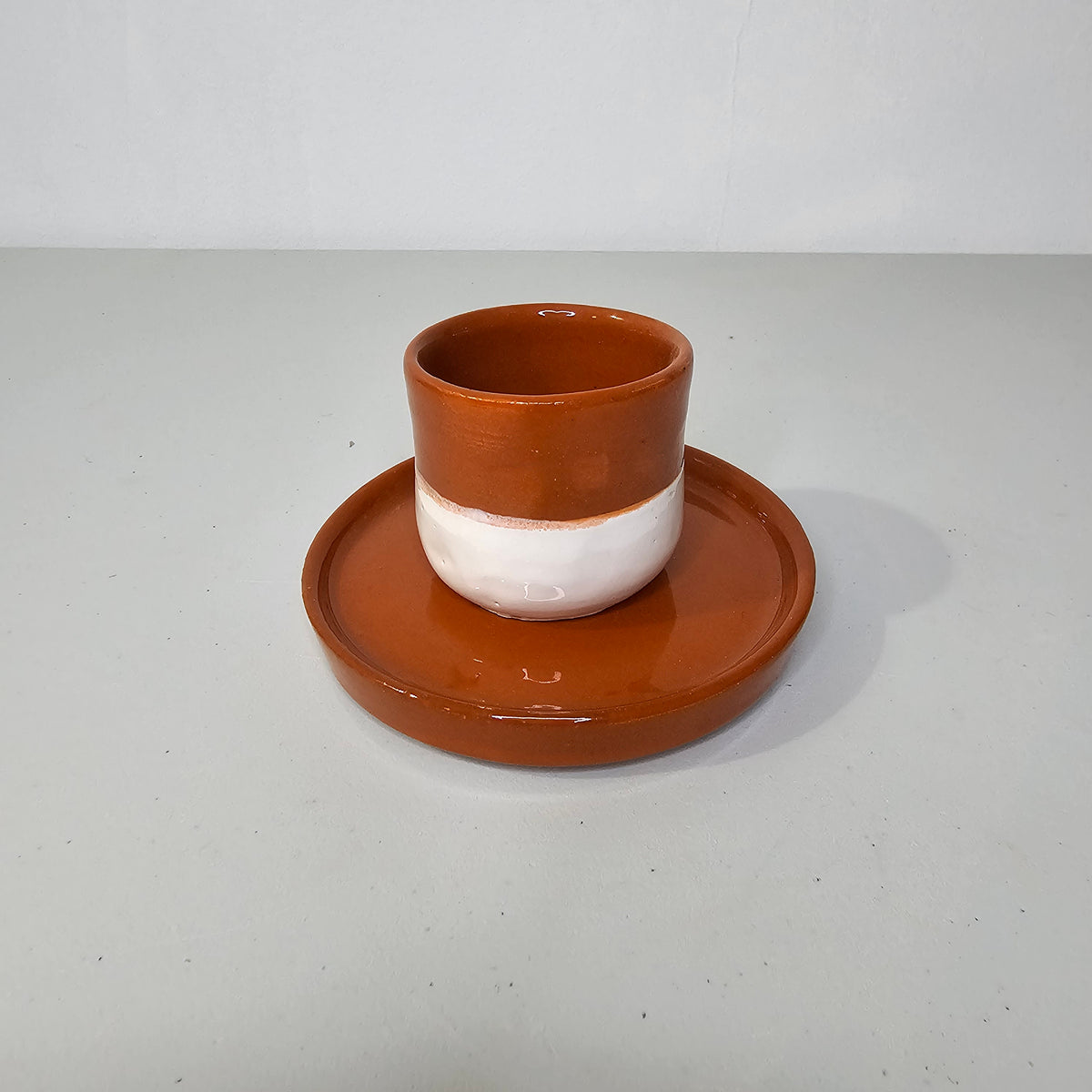 NeoTerra – Coffee Cup &amp; Saucer Earth/White