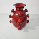 Éclosion Grenat – Vase Sculptural Organique