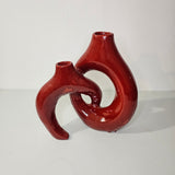 Red Glow – Loop Sculptural Vase