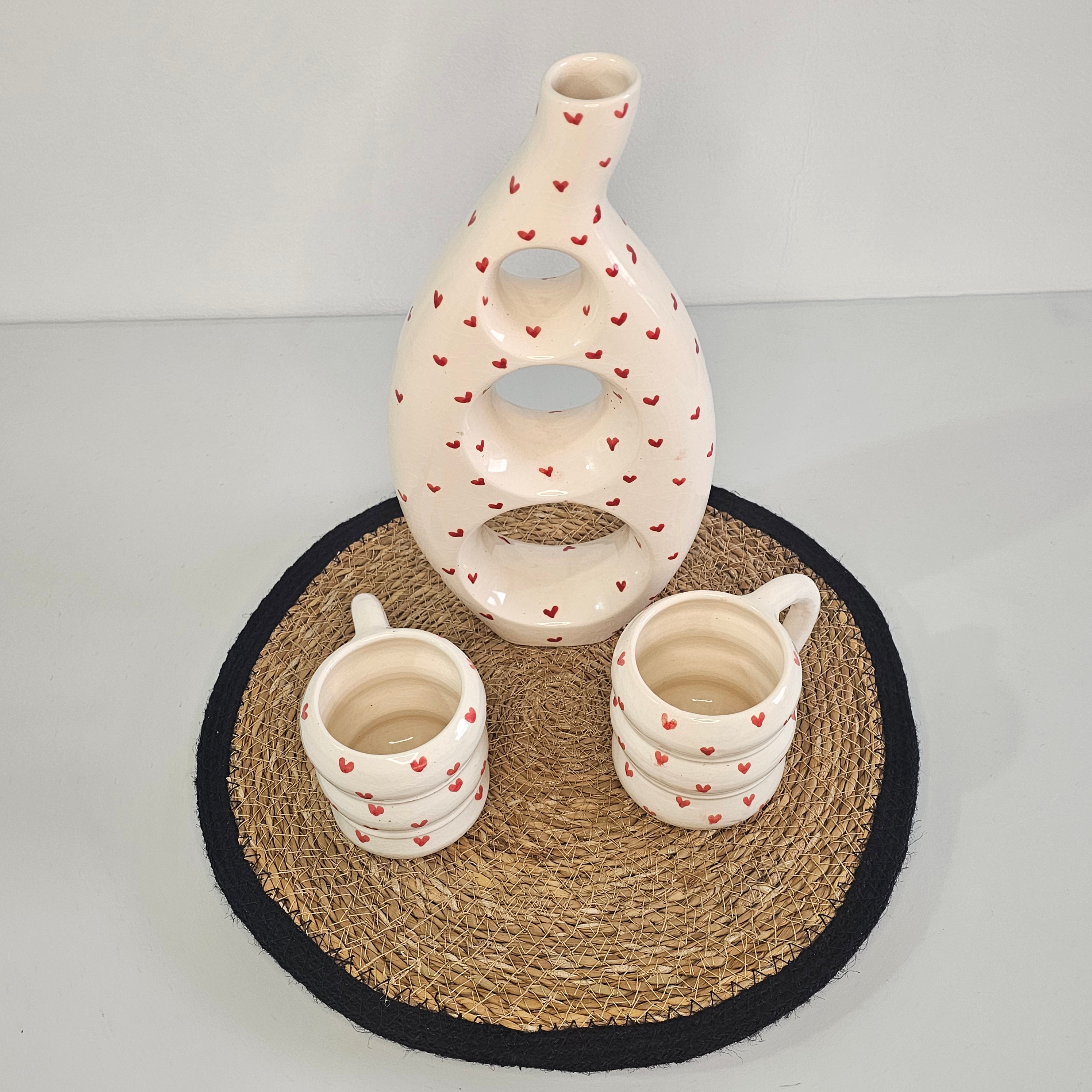 Coffret Cadeau Tayri Duo – Vase Sculpture & Duo de Mugs