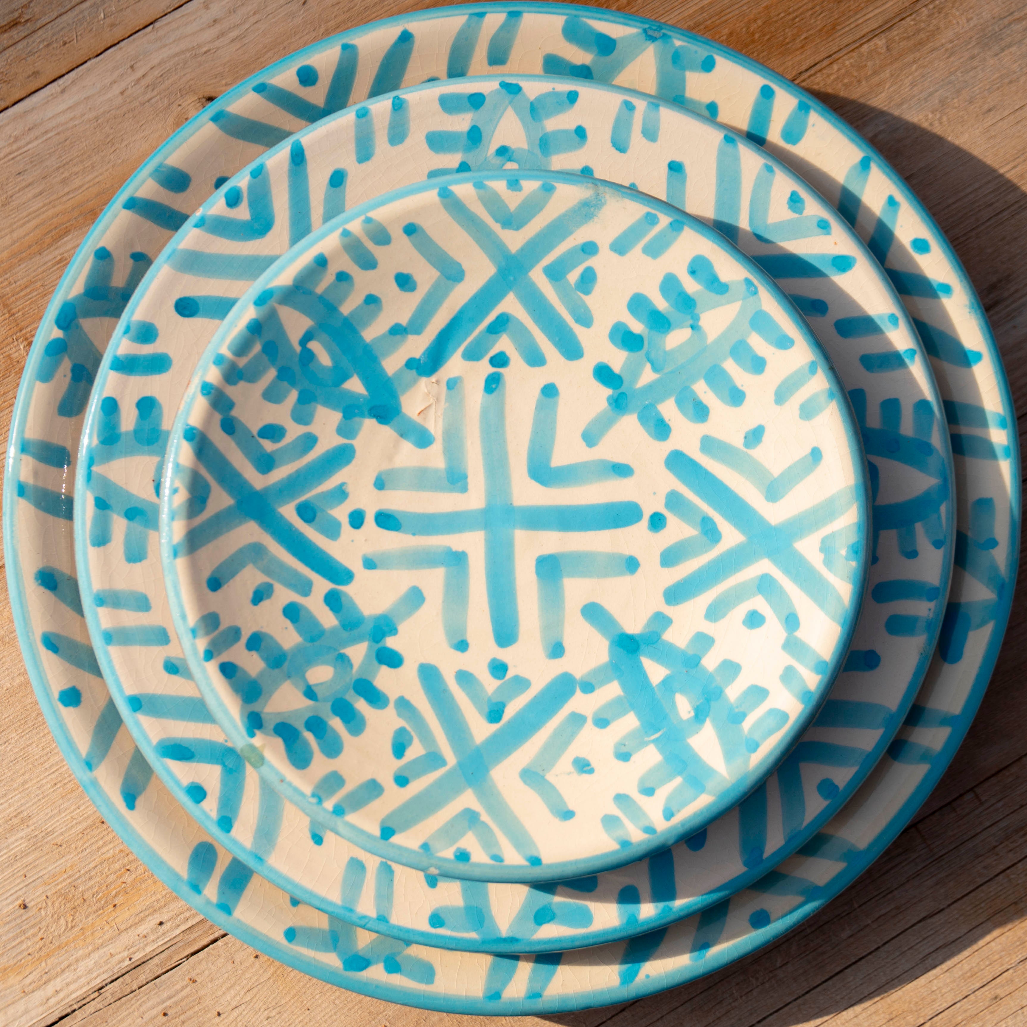 Service de 3 Assiettes – Fait Main en Céramique