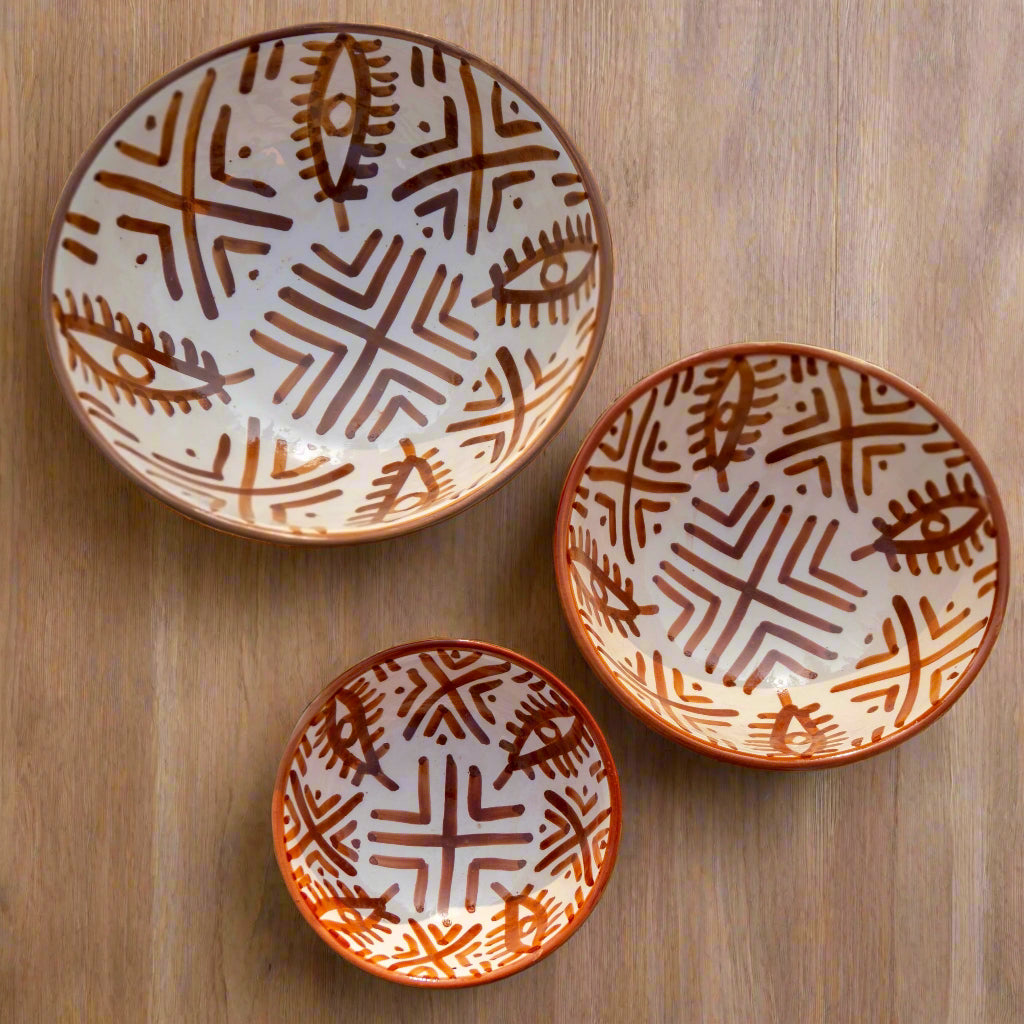 Trio Ritual — Bols Écorce Épicée en Céramique Artisanale