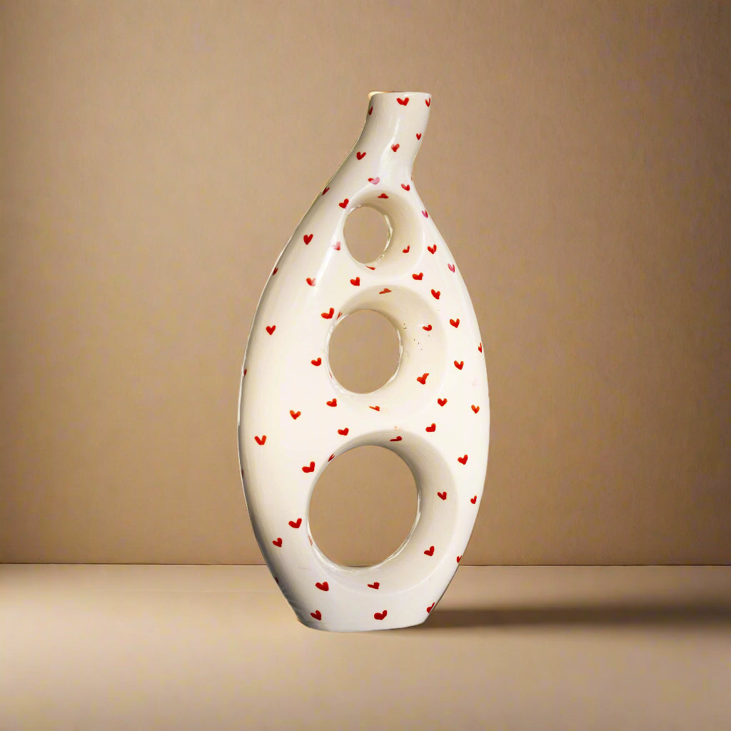Vase Oulmès — Sculpture Design Berbère en Céramique Artisanale