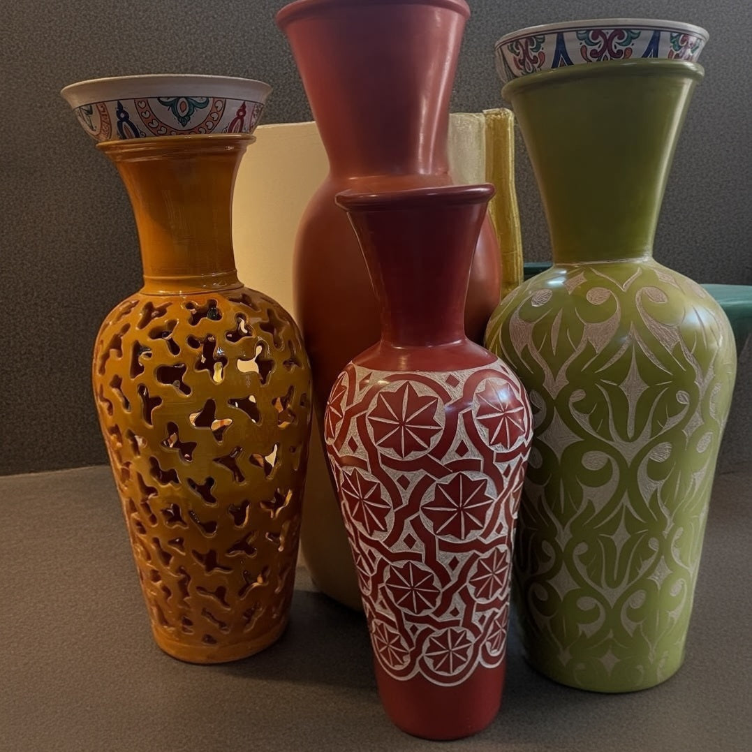 Vase MEKOR Majestueux d’Entrée – Artisanale Marocaine Sur Commande