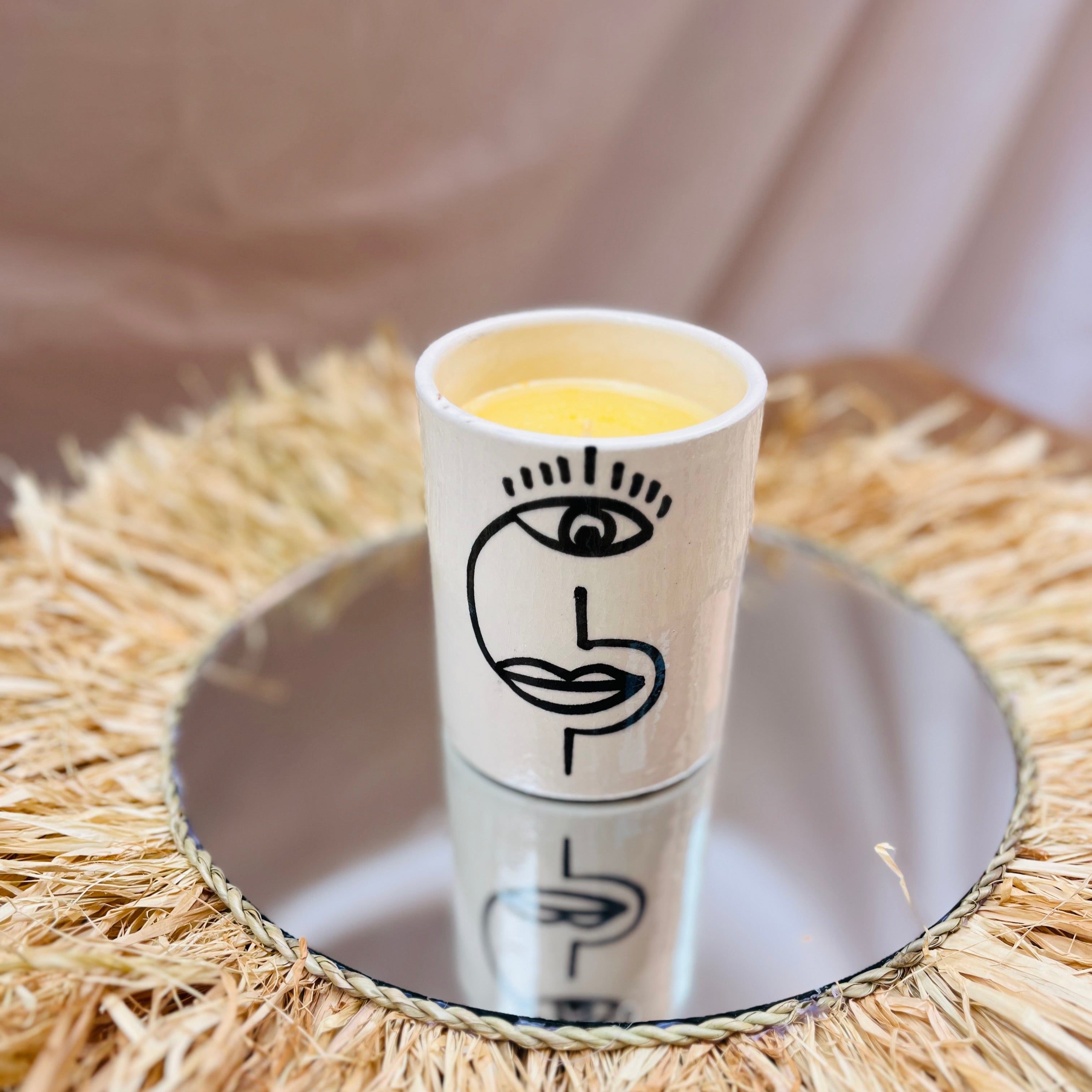 Tasse Lumière – Bougie parfumée en céramique artisanale